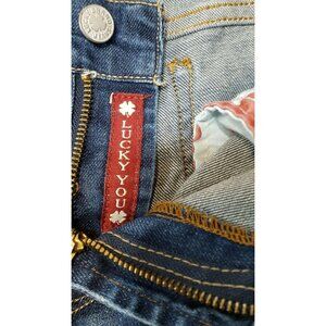 LUCKY BRAND  Womens Jeans Size 8 Sweet N Low Blue Denim Distressed 32/33